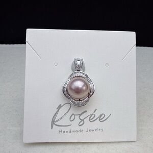 P127 S925 High Quality Freshwater Edison Pearl Pendant 11.2mm